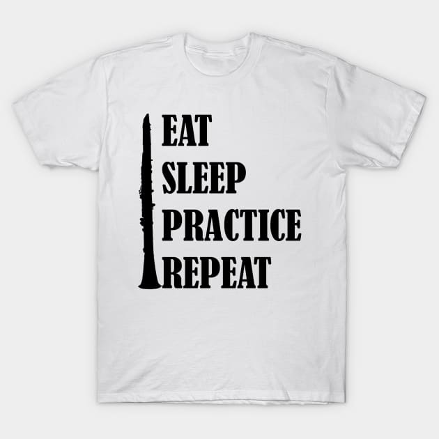 Eat Sleep Practice Repeat: Oboe T-Shirt by GeneticRambles